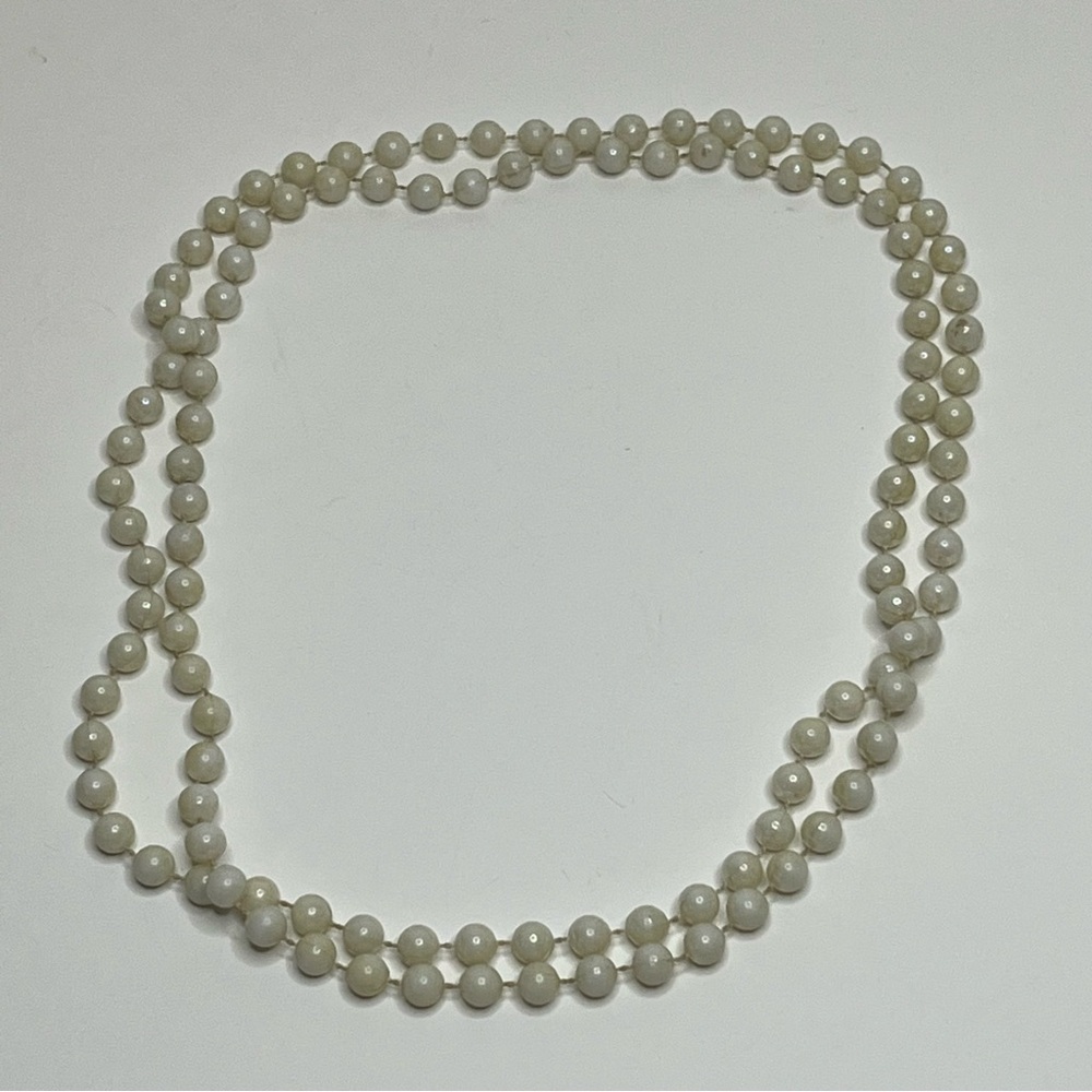 Faux, Costume, Estate, Vintage Jewelry, White Necklace